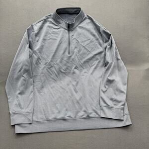 Hickey Freeman Quarter Zip Shirt Mens 2XL Blue Pullover Lightweight Athletic